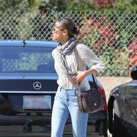 Zoe Saldana seen arriving at an office building in Beverly Hills | Picture 96742